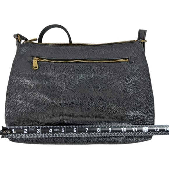Fossil Kinley Large Crossbody Purse Handbag in Black Leather - Picture 10 of 16